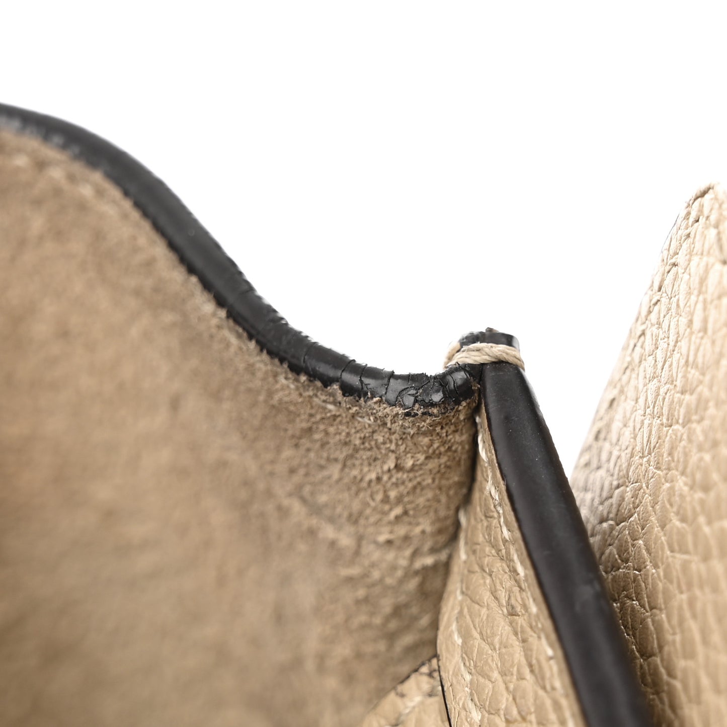 Drummed Calfskin Nano Luggage Dune