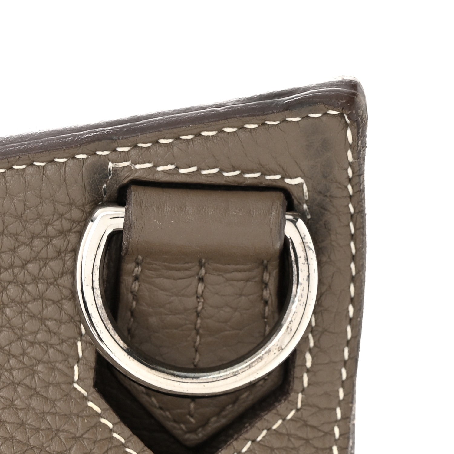 Hermes Taurillon Clemence Jypsiere 34 Etoupe 12 of 13