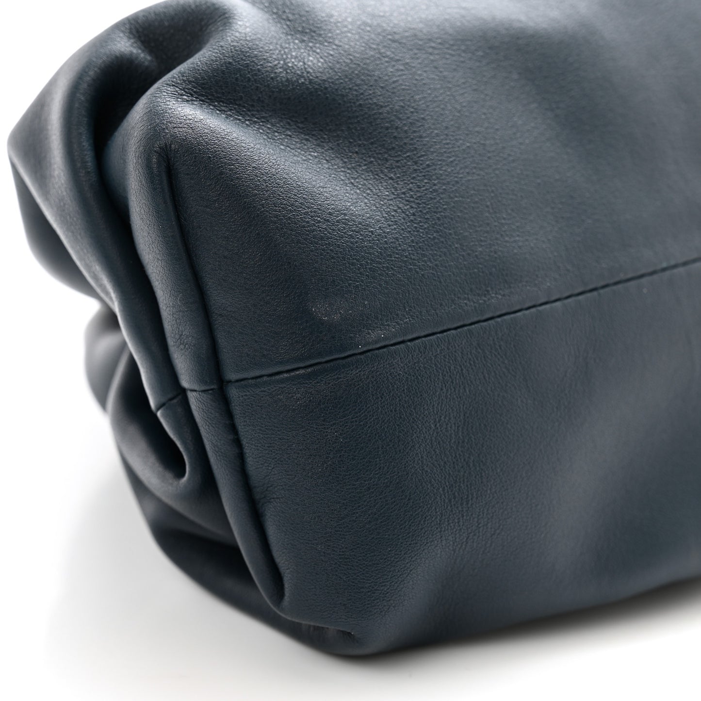 Smooth Butter Calf The Pouch Oversized Clutch Deep Blue