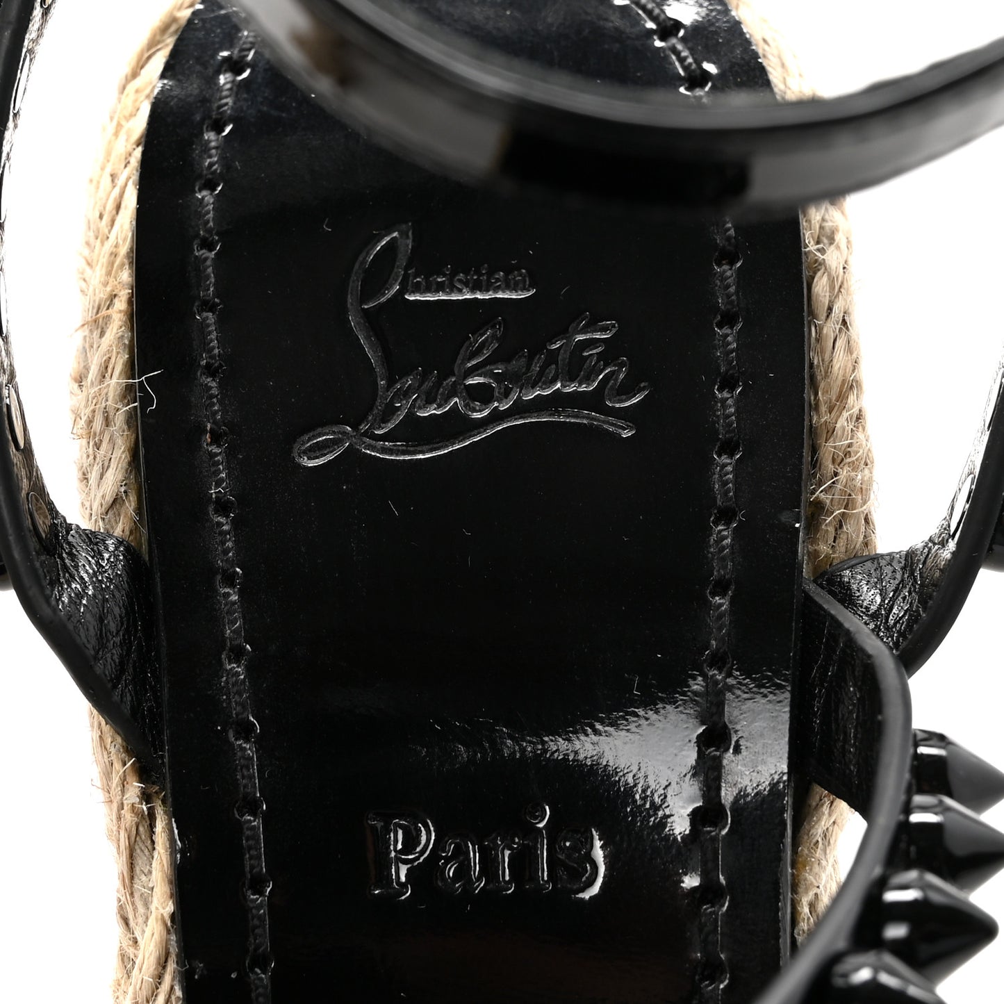 Patent Mafaldina 120 Wedge Sandals 37 Black