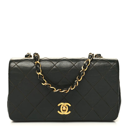 Chanel Lambskin Quilted Small Single Flap Bag Green 1 of 11