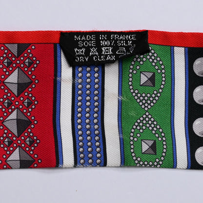 Hermes Silk Colliers de Chiens Twilly Rouge Vif Bleu Vert 3 of 4