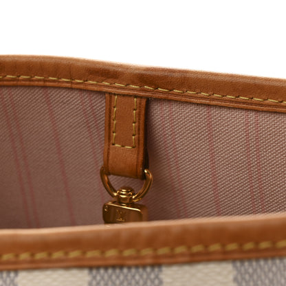 Louis Vuitton Damier Azur Neo Neverfull MM Rose Ballerine 12 of 13