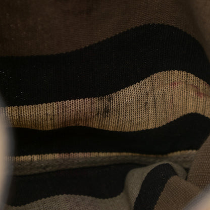 Burberry Overdyed Canvas Mega Check Medium Chiltern Backpack Tan 14 of 22