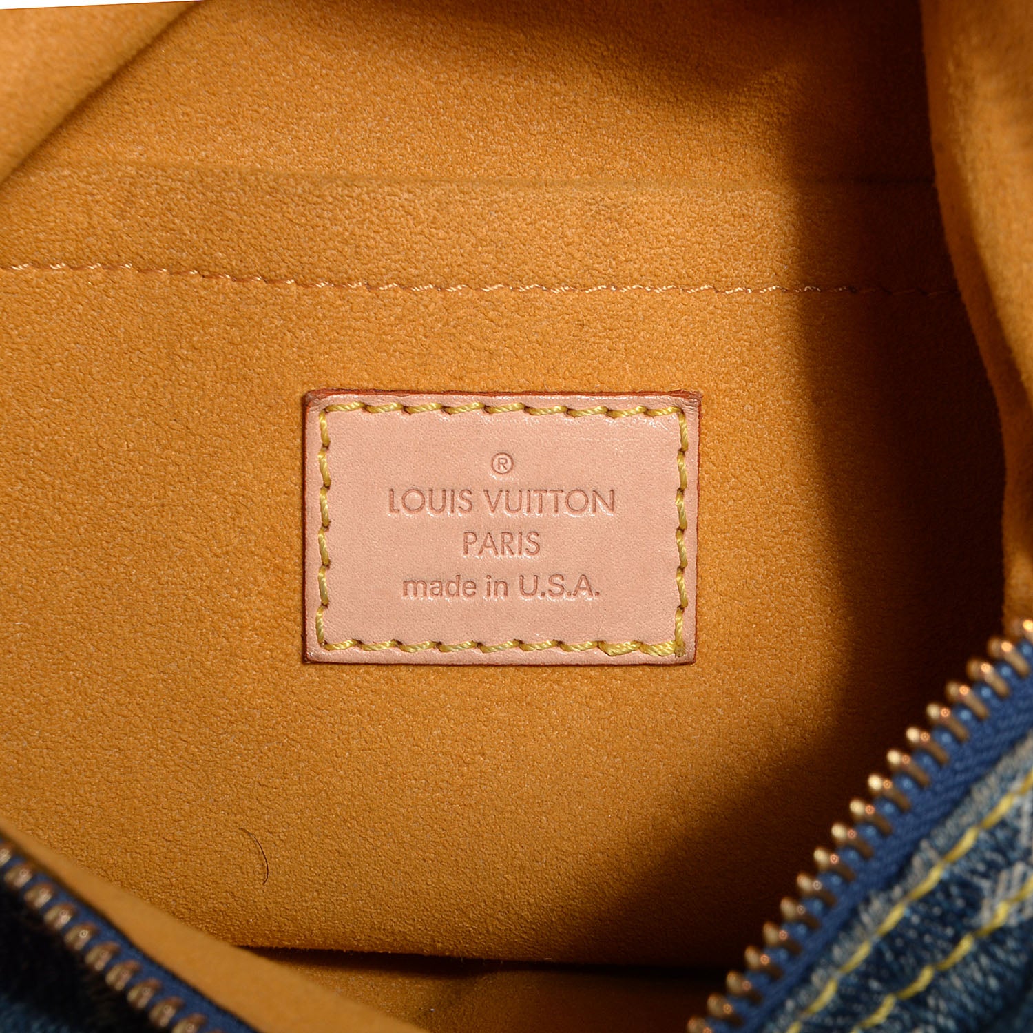 Louis Vuitton Monogram Denim Baggy PM Blue 6 of 8
