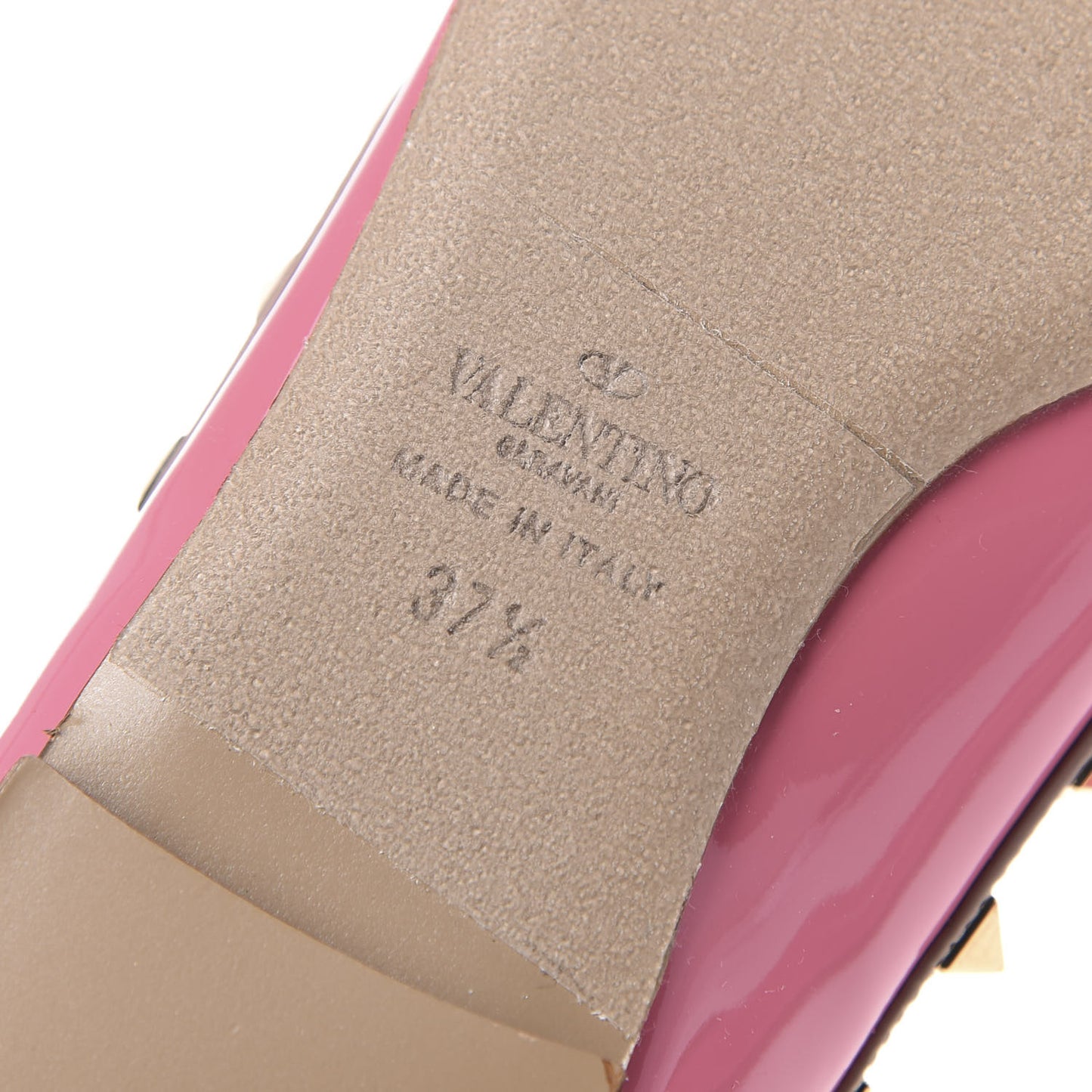 Patent Rockstud Cage Ballerina Flats 37 Ninphea Poudre