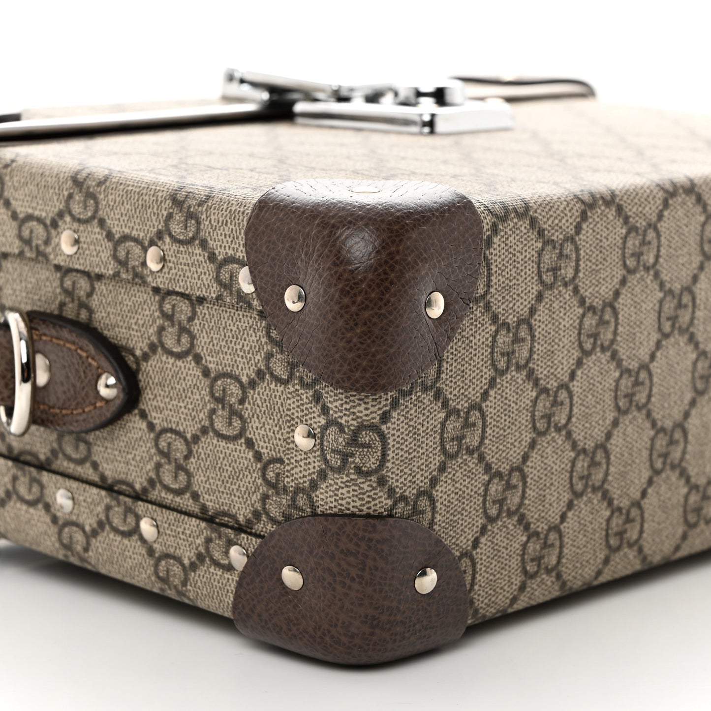 GG Supreme Monogram Globe-Trotter Beauty Case Brown