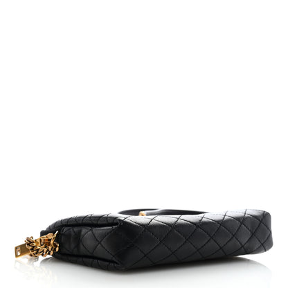 Saint Laurent Lambskin Quilted Gaby Zipped Pouch Black 4 of 8