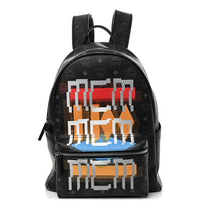 MCM Visetos Geo Graffiti Large Stark Backpack Black 1 of 10