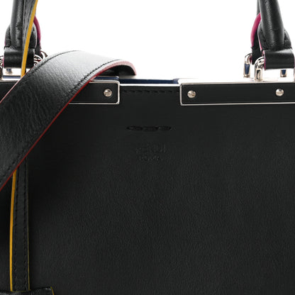 Fendi Vitello Dolce Shiny Nappa Petite 3Jours Tote Black Iris 8 of 10