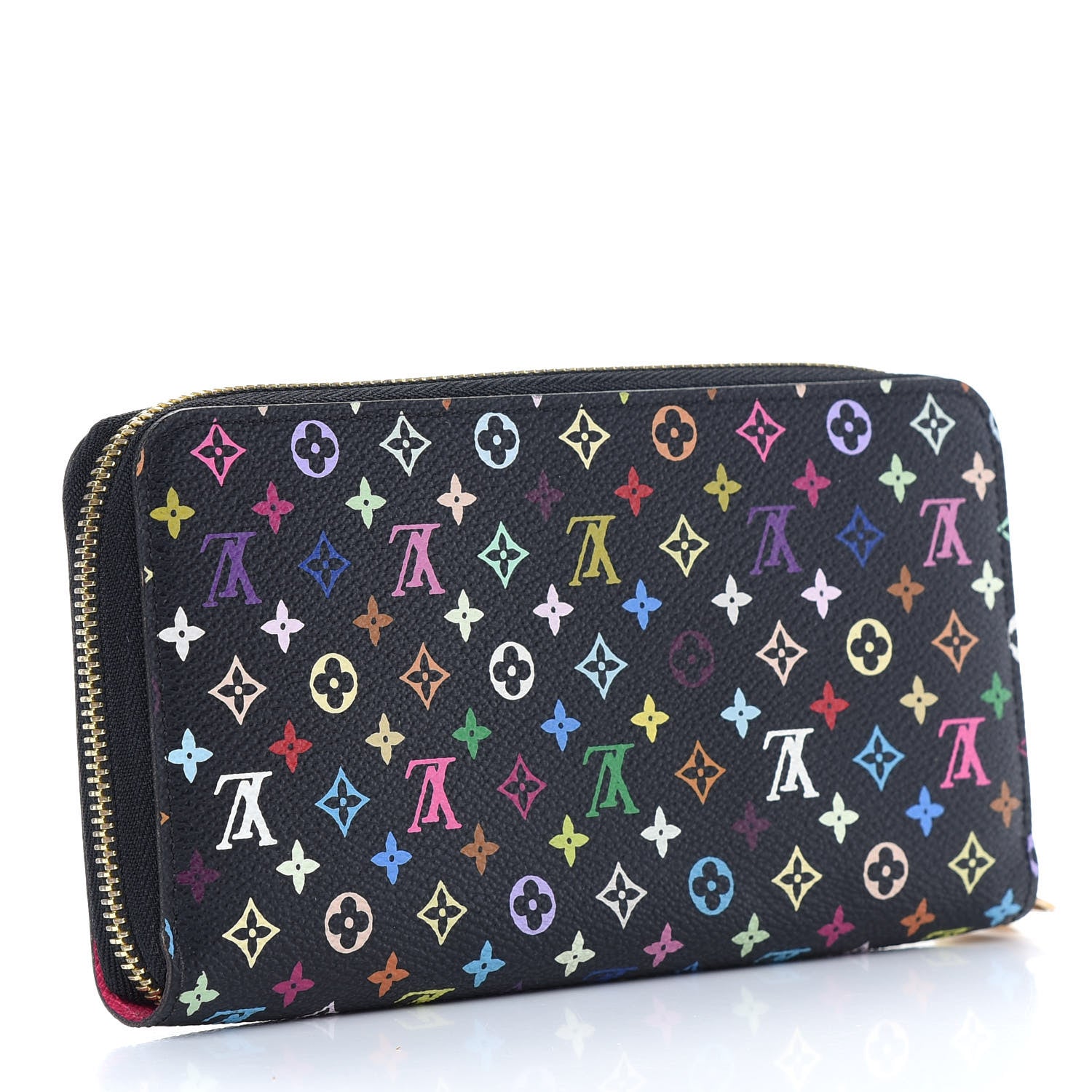 Louis Vuitton Monogram Multicolor Zippy Wallet Black Grenade 3 of 7