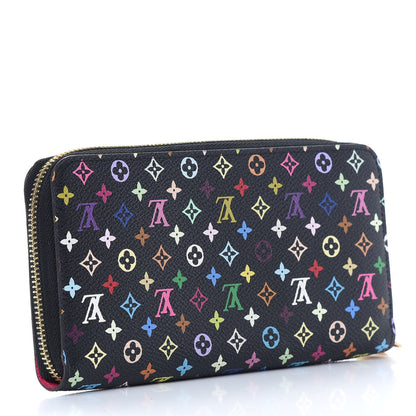 Louis Vuitton Monogram Multicolor Zippy Wallet Black Grenade 3 of 7