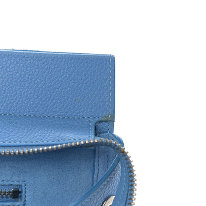 Saint Laurent Grained Calfskin Small Rive Gauche Cabas Blue Clair 15 of 16