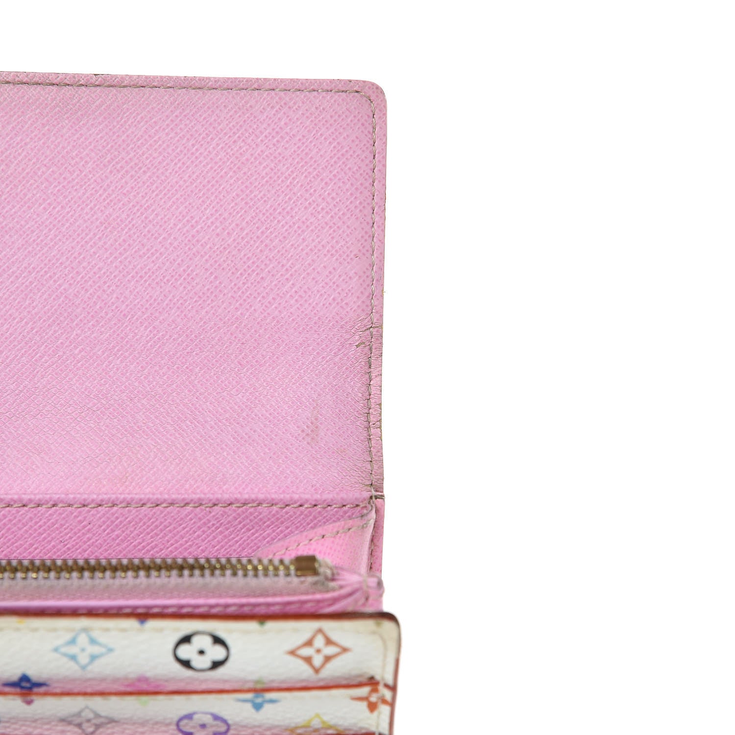 Louis Vuitton Monogram Multicolor Sarah Wallet White Litchi 8 of 13