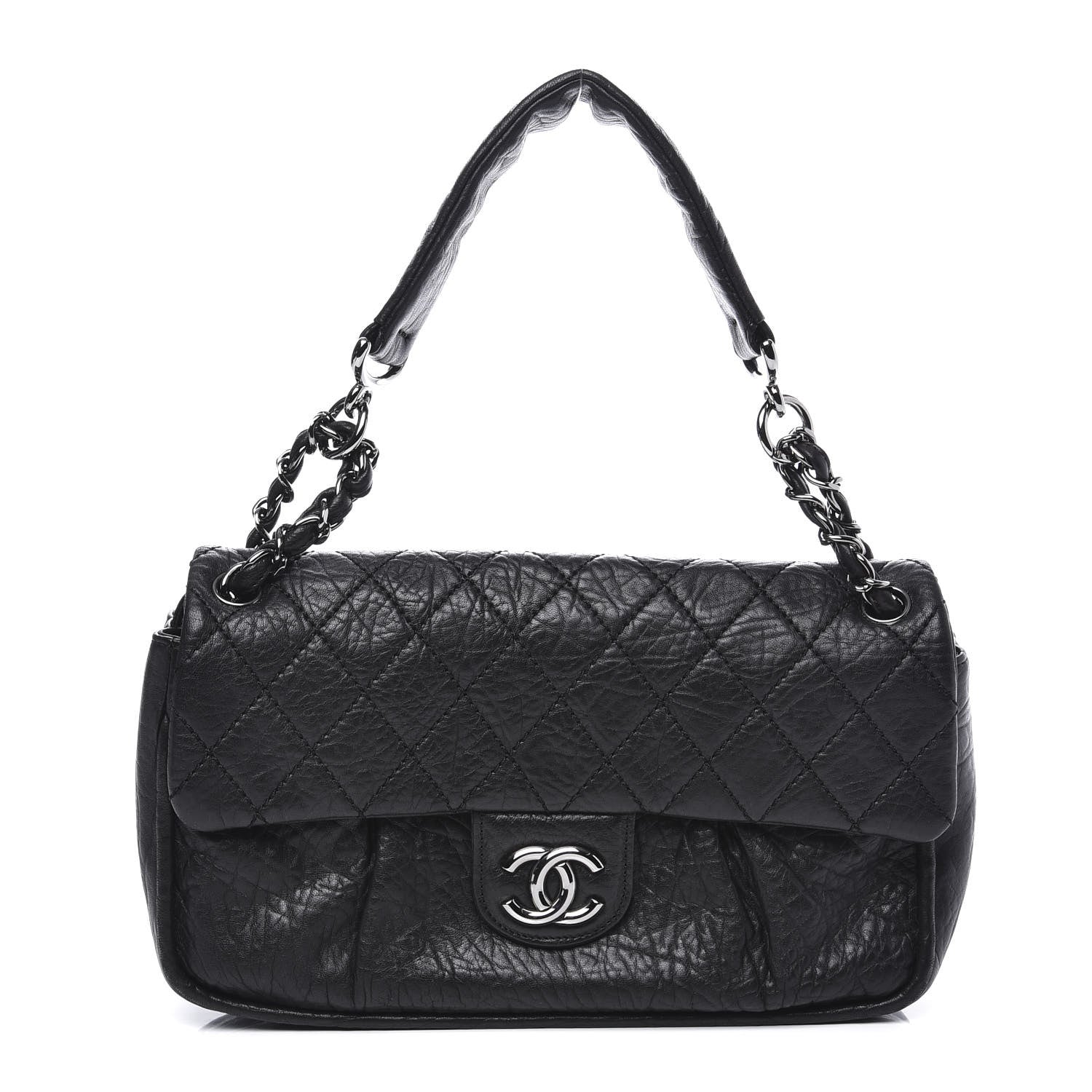 Chanel Distressed Lambskin Lady Braid Flap Black 1 of 10