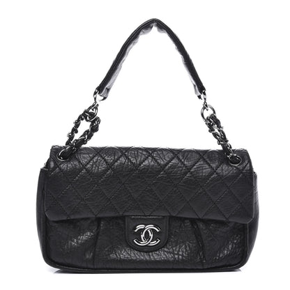 Chanel Distressed Lambskin Lady Braid Flap Black 1 of 10