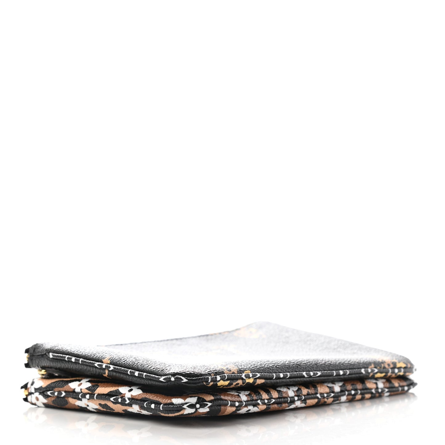 Monogram Giant Jungle Pochette Double Zip Black