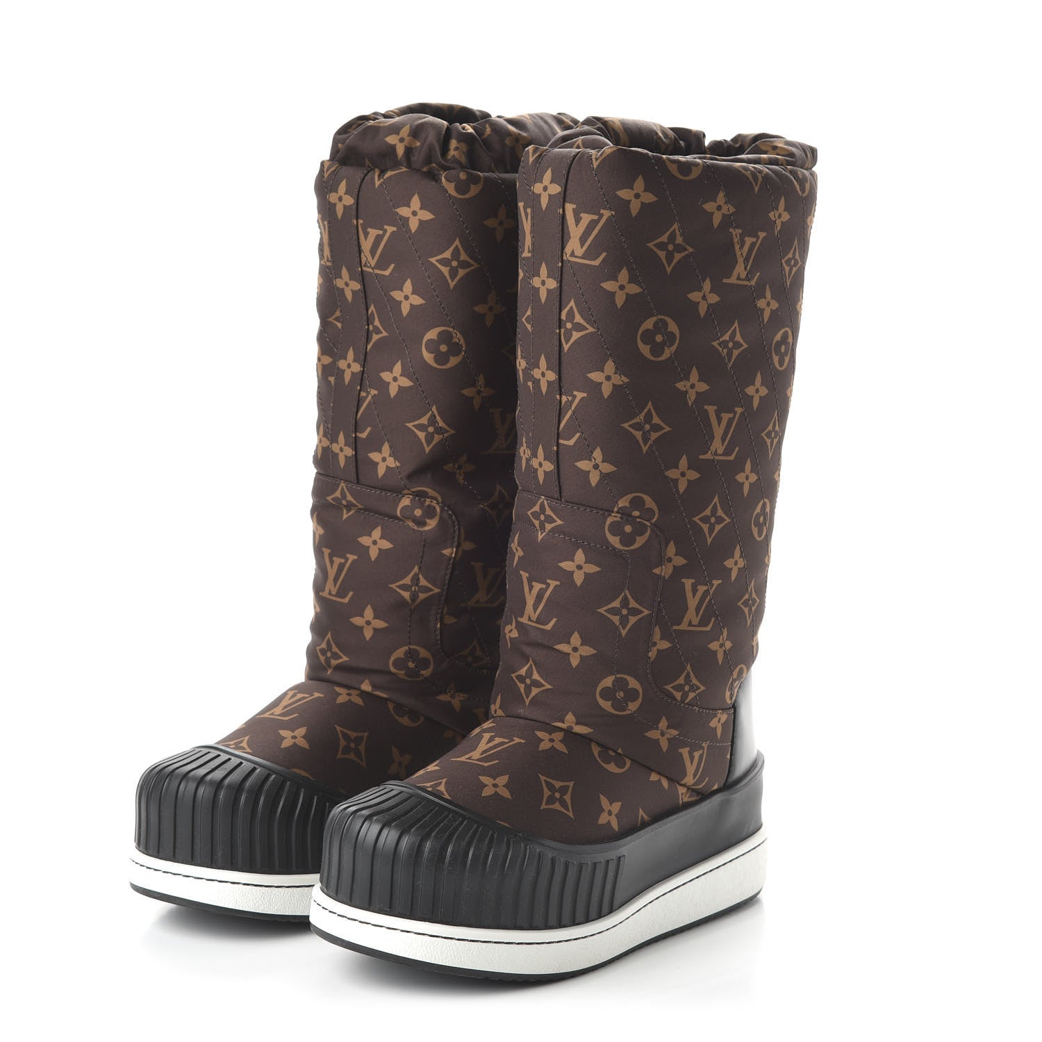 Louis Vuitton Monogram Polar Flat High Boots 37 3 of 8