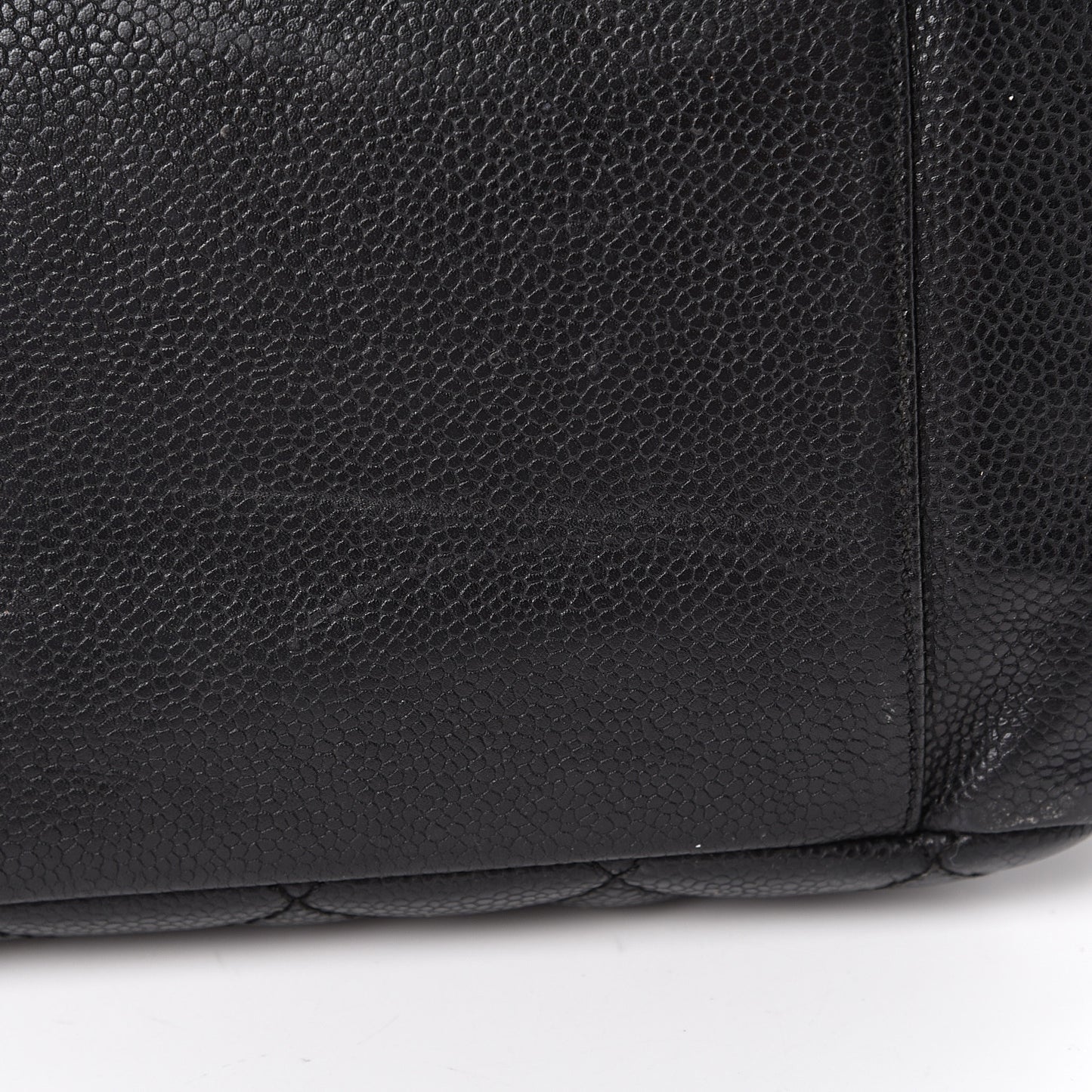 Caviar Quilted Grand Shopping Tote GST Black