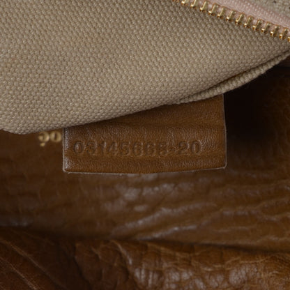 Chloe Pebbled Calfskin Dree Shoulder Bag Brown 7 of 8
