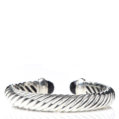 David Yurman Sterling Silver Black Onyx 10mm Waverly Bracelet 3 of 4