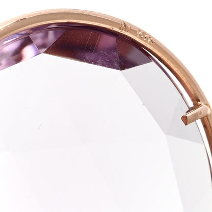 Irene Neuwirth 18K Rose Gold Amethyst Large Classic Pear Drop Earrings 4 of 5
