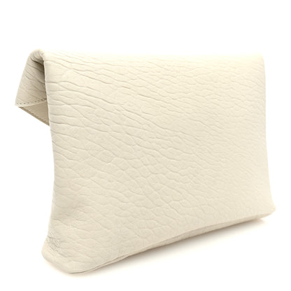 Saint Laurent Grained Lambskin Large Cassandre Envelope Pouch Blanc Vintage 3 of 9