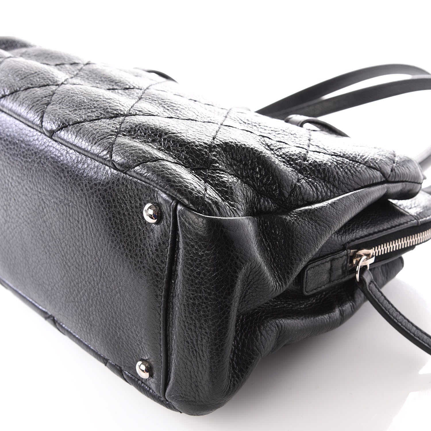 Chanel Glazed Calfskin On the Road Zip Tote Black 8 of 11