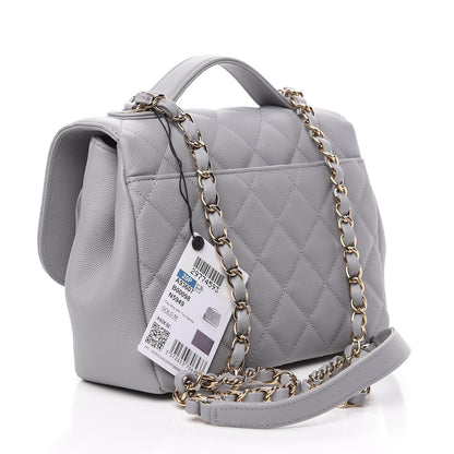 Chanel Caviar Quilted Medium Business Affinity Flap Grey 2 of 10