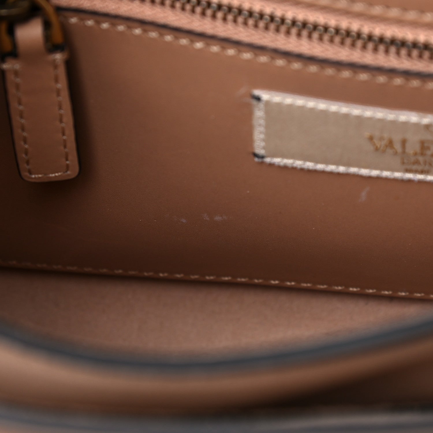 Valentino Garavani Grained Calfskin Tribal B-Rockstud Rolling Shoulder Bag Soft Noisette 9 of 11