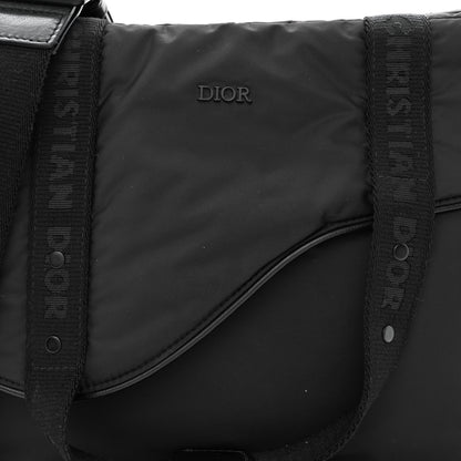 Christian Dior HOMME Nylon Saddle Messenger Bag Black 8 of 11