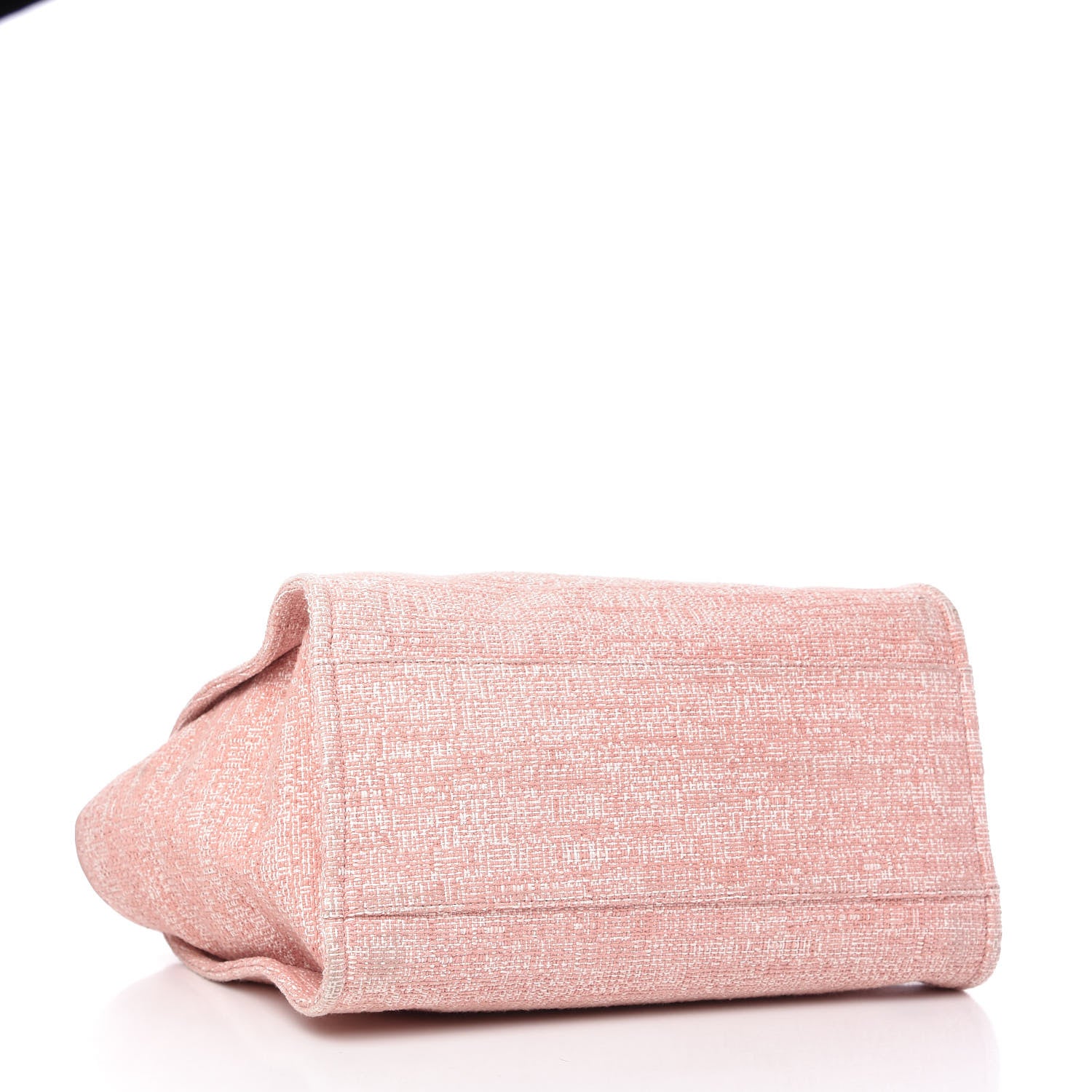 Chanel Straw Lurex Medium Deauville Tote Pink 4 of 10
