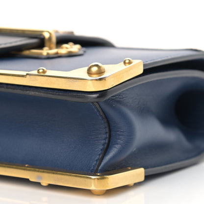 Prada City Calf Saffiano Cahier Bag Bluette Black 5 of 9