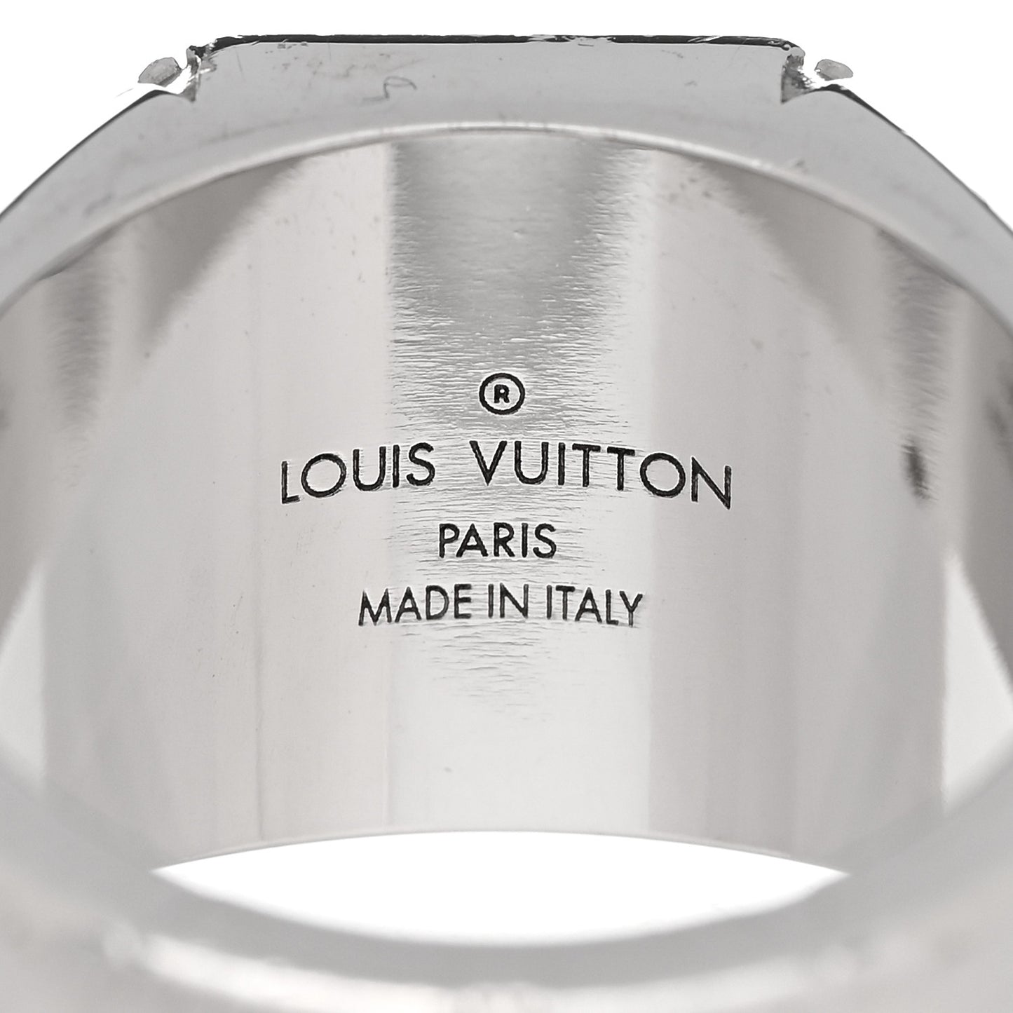 Monogram Signet Ring M Silver