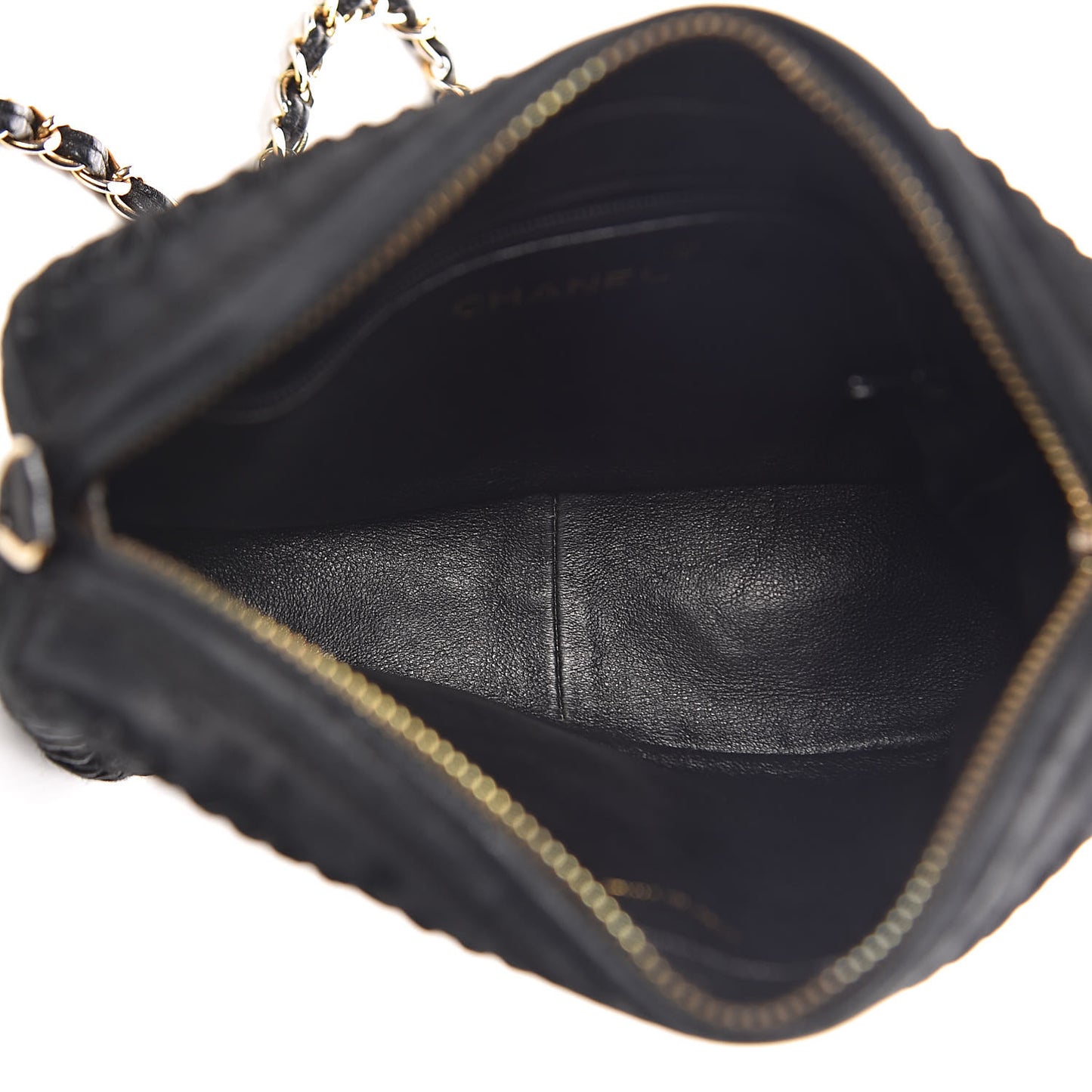 Suede CC Tassel Camera Case Black