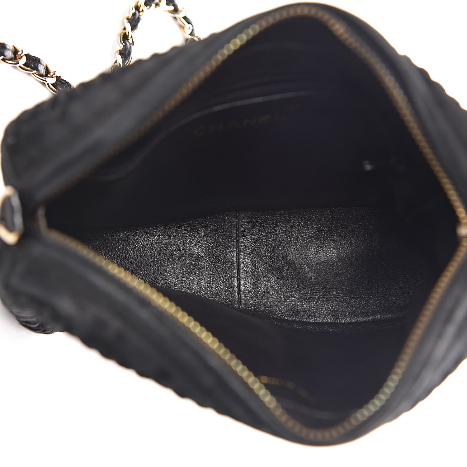 Chanel Suede CC Tassel Camera Case Black 5 of 13