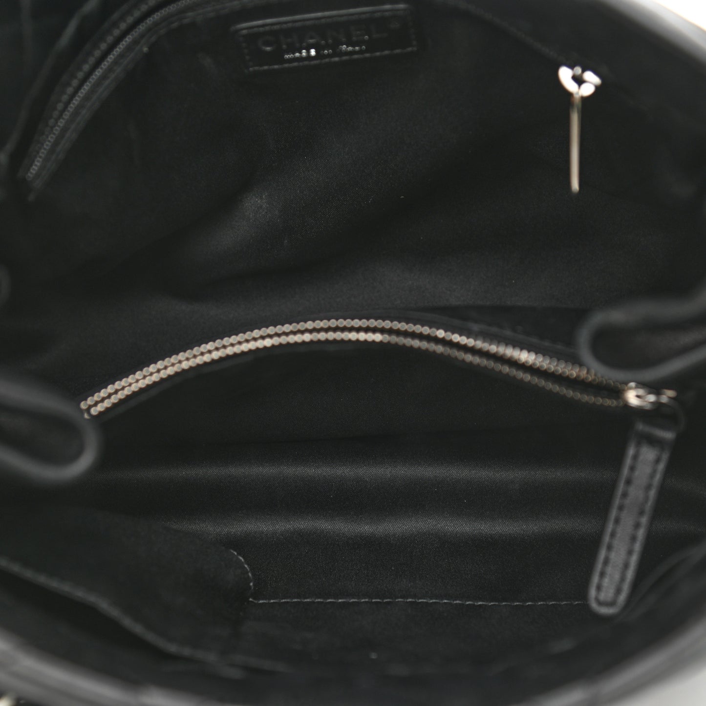 Lambskin Quilted Small Coco Loop Tote Black