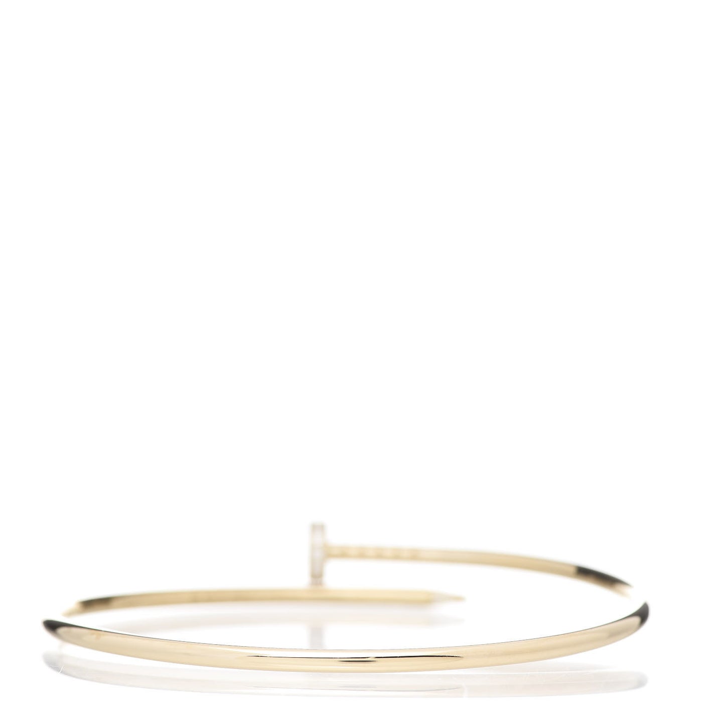18K Yellow Gold Diamond Small Juste Un Clou Bracelet 18