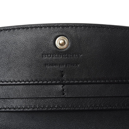 Burberry Calfskin House Check Porter Continental Wallet Black 5 of 7