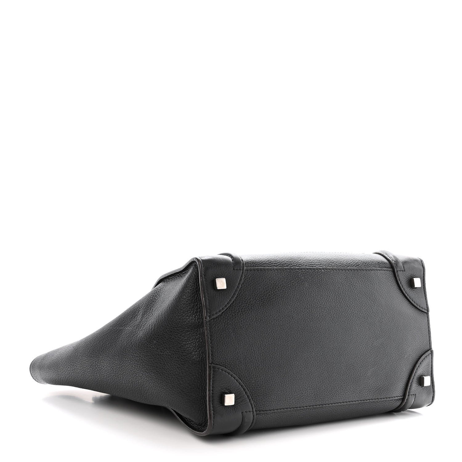 Celine Drummed Calfskin Mini Luggage Black 4 of 17