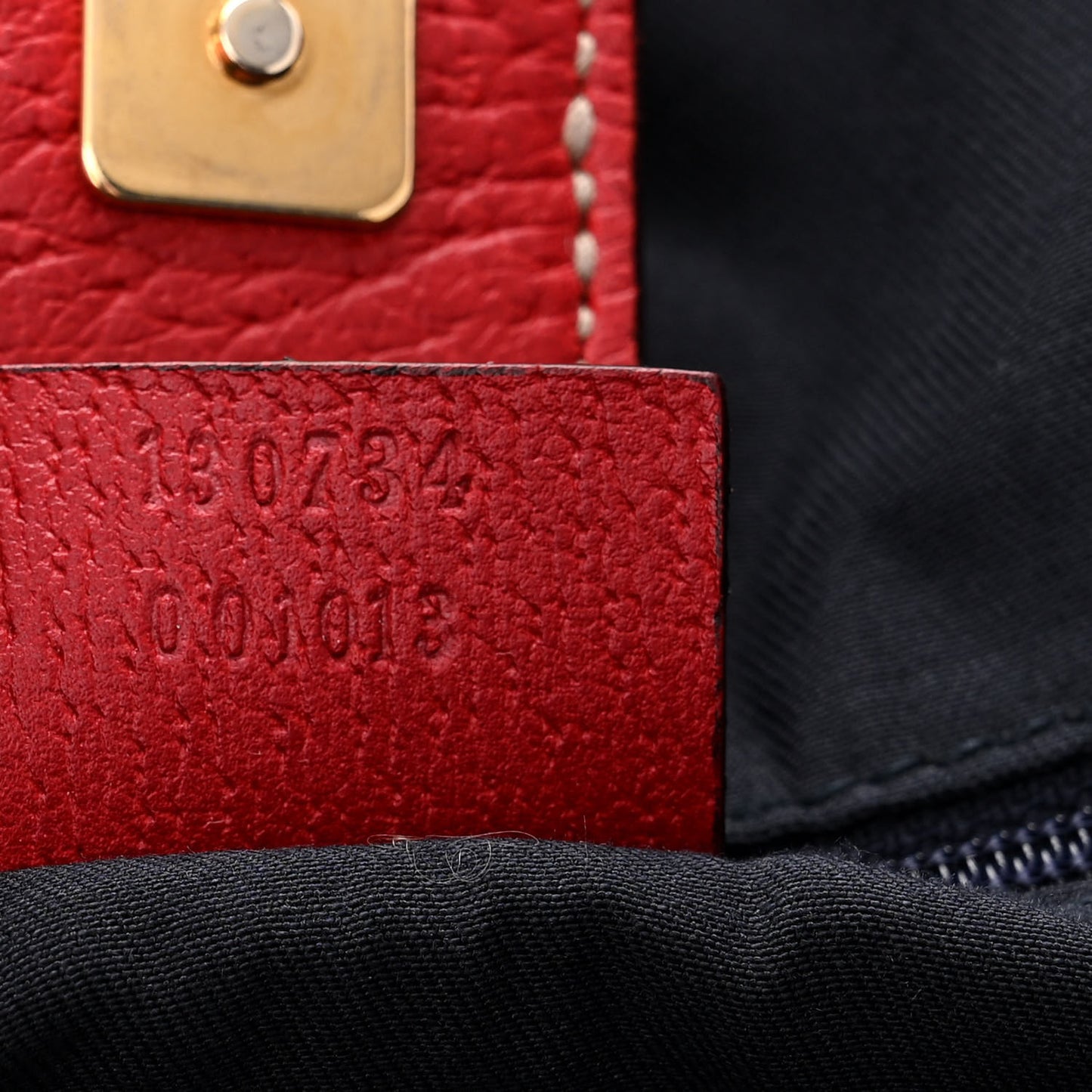 Monogram Medium Abbey Convertible Tote Navy Red