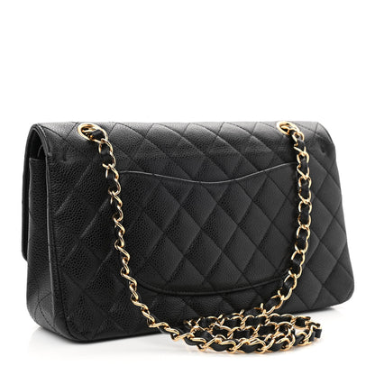Chanel Caviar Quilted Medium Double Flap Black 3 of 12