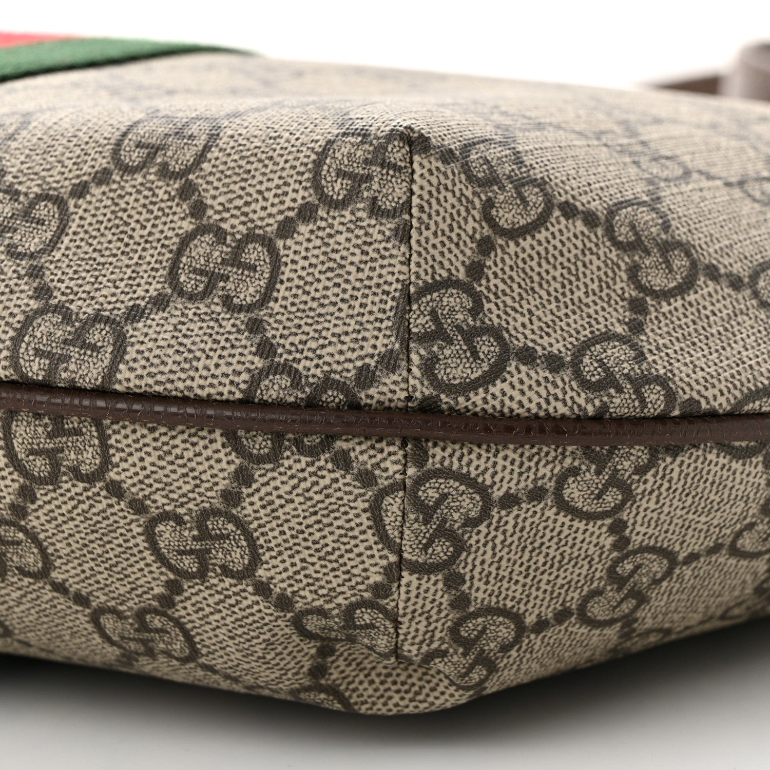 Gucci GG Supreme Monogram Web Small Ophidia Half Moon Hobo Brown 10 of 10