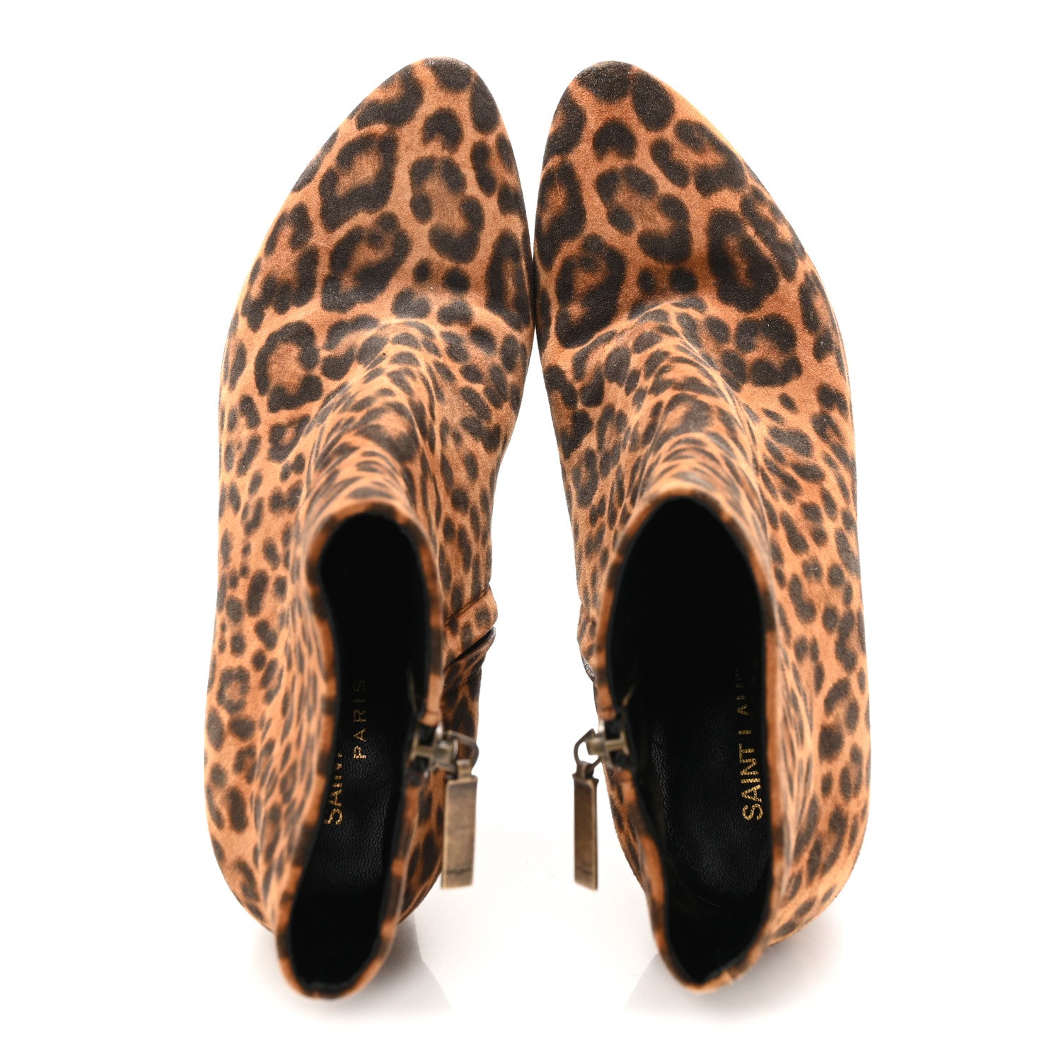 Saint Laurent Suede Lou 100 Ankle Boots 38 Leopard 2 of 9