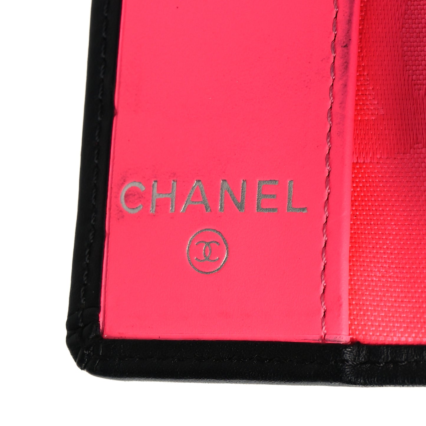 Calfskin Quilted Cambon 6 Key Holder Black