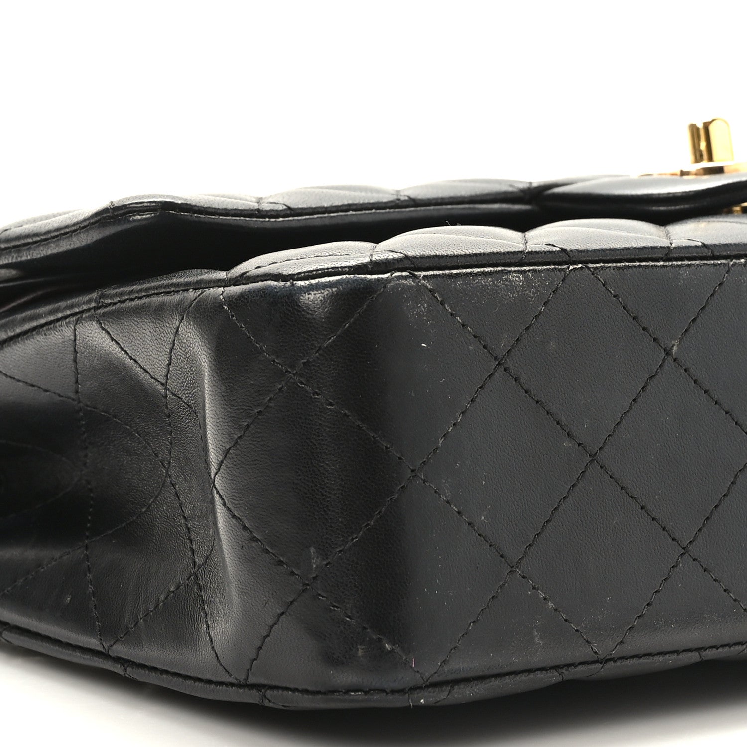 Chanel Lambskin Quilted Medium Double Flap Black 8 of 9