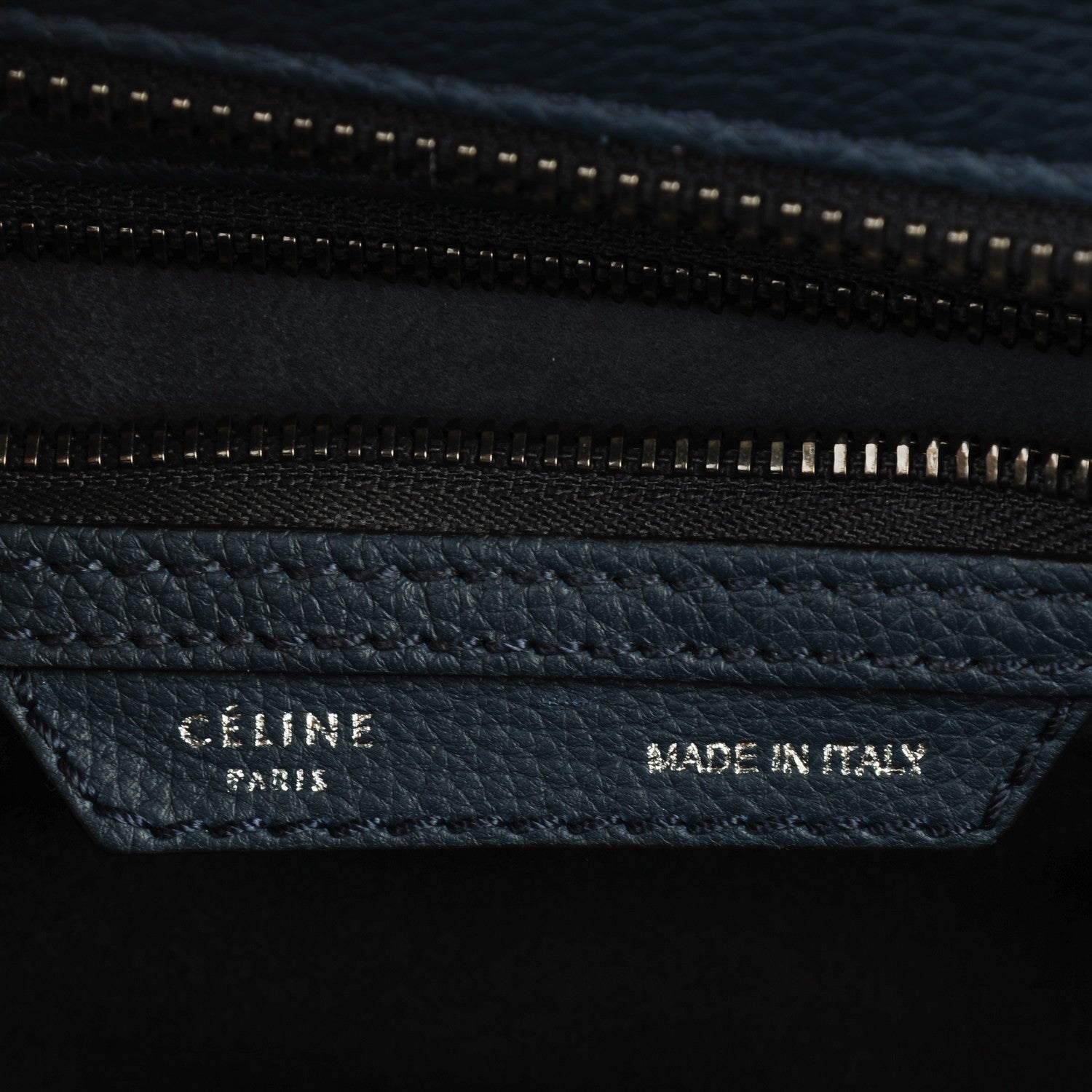 Celine Drummed Calfskin Micro Luggage Orage 7 of 7