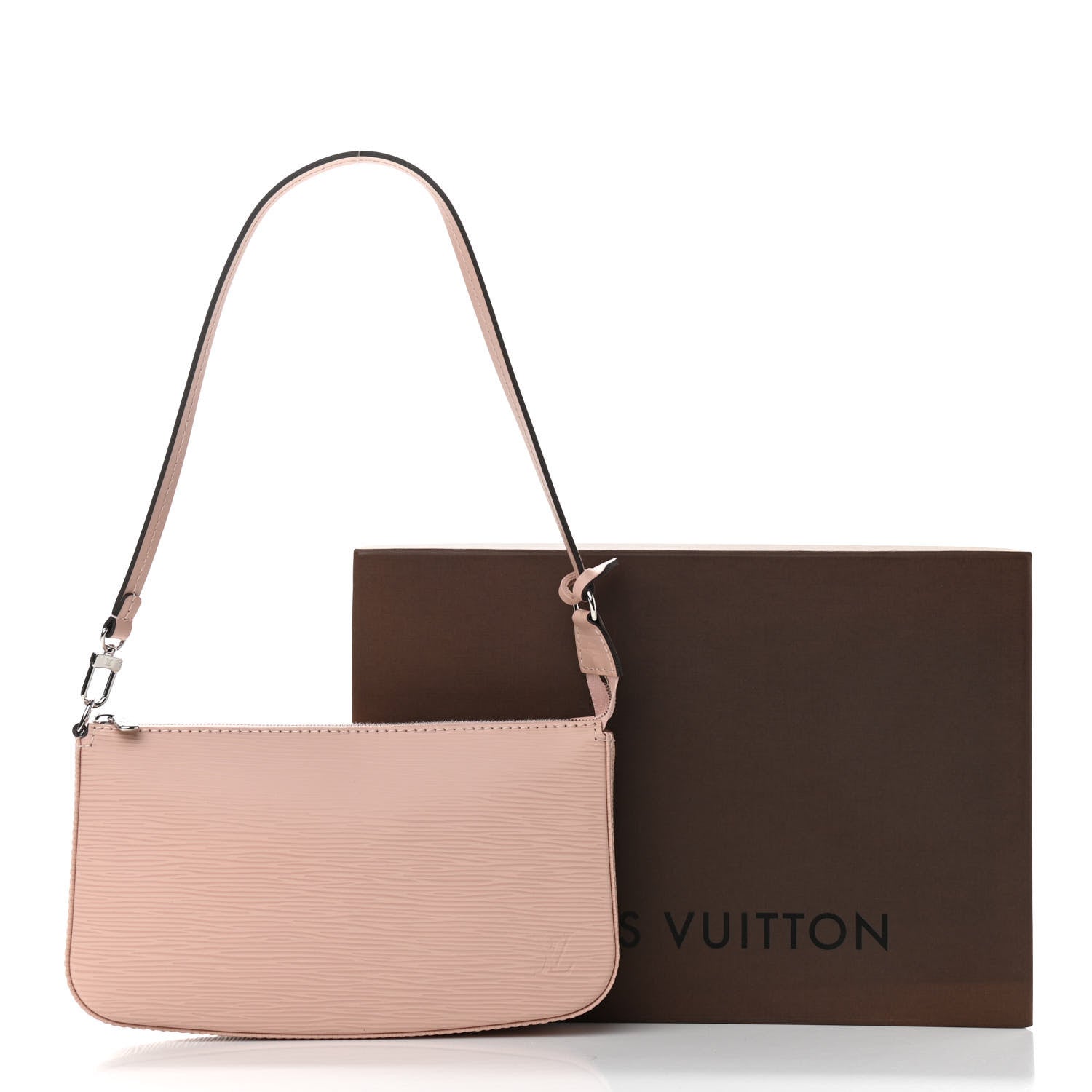 Louis Vuitton Epi Pochette Accessories NM Rose Ballerine 11 of 11