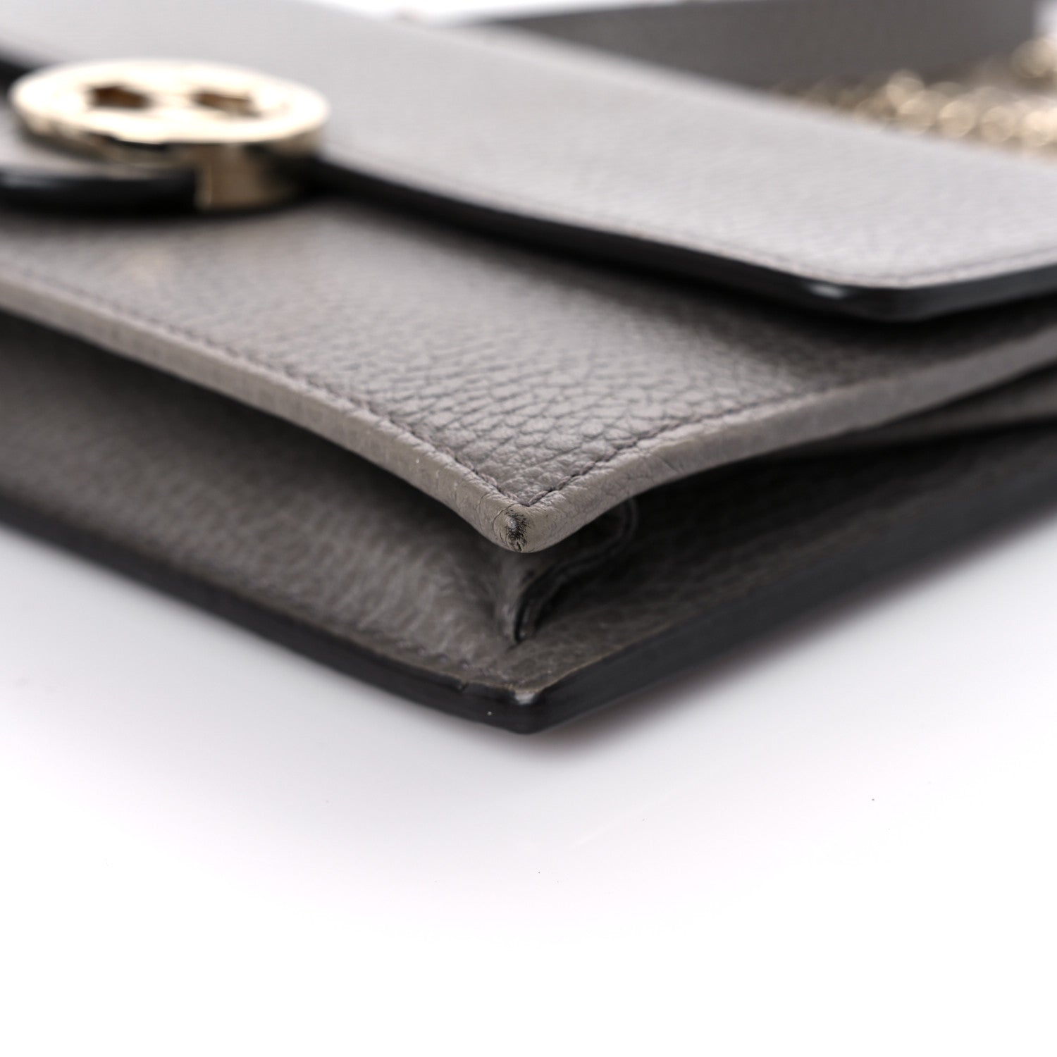 Gucci Dollar Calfskin Interlocking G Chain Wallet Loess 8 of 11