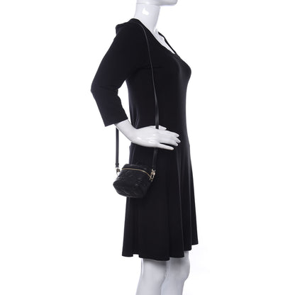 Christian Dior Lambskin Cannage Micro Lady Dior Vanity Case Black 2 of 9
